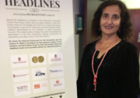 Jan Larson,, chair of the Journalism Department at UW-Eau Claire and head of the “Beyond the Headlines” local steering committee